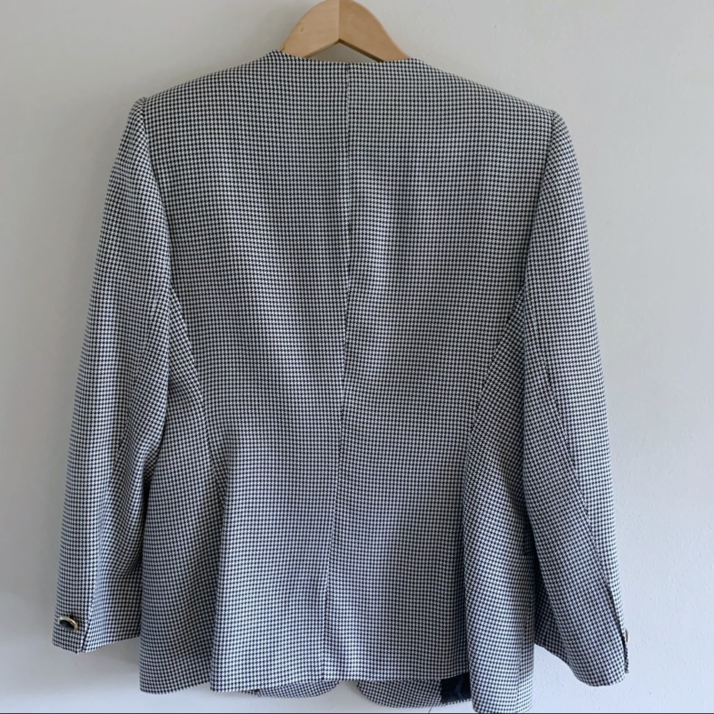 Houndstooth Oversized Blazer - image 8